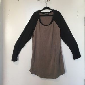 Long Sleeve Green and Black Shirt